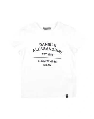 Daniele Alessandrini Babies'  Toddler Boy T-shirt White Size 6 Cotton, Elastane