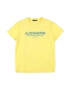 Daniele Alessandrini Babies'  Toddler Boy T-shirt Yellow Size 4 Cotton, Elastane