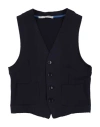 Daniele Alessandrini Toddler Boy Tailored Vest Midnight Blue Size 4 Cotton, Elastane In Blue