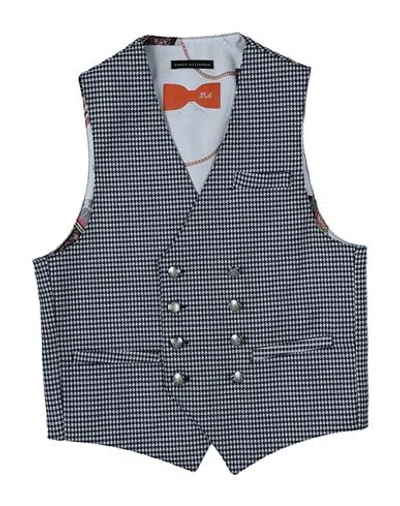 Daniele Alessandrini Babies'  Toddler Boy Tailored Vest Midnight Blue Size 6 Polyester, Viscose, Elastane
