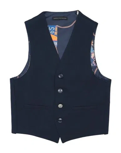 Daniele Alessandrini Babies'  Toddler Boy Tailored Vest Midnight Blue Size 7 Polyester, Viscose, Elastane