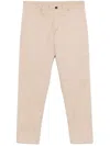 Daniele Alessandrini Classic Trousers In Beige Cotton In Beige