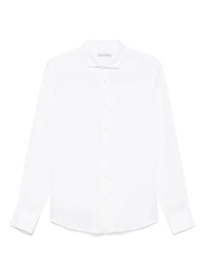 Daniele Alessandrini White Long Sleeves Linen Shirt