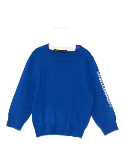 Daniele Alessandrini Babies' Wool Sweater In Blue