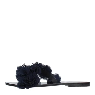 Daniele Ancarani Sandals Blue In Blu Blu E Verdi