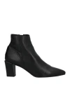 Daniele Ancarani Woman Ankle Boots Black Size 12 Soft Leather In Black