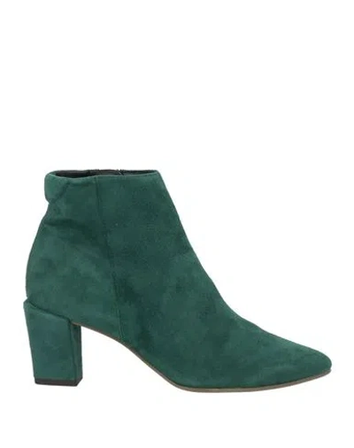 Daniele Ancarani Woman Ankle Boots Green Size 5 Soft Leather