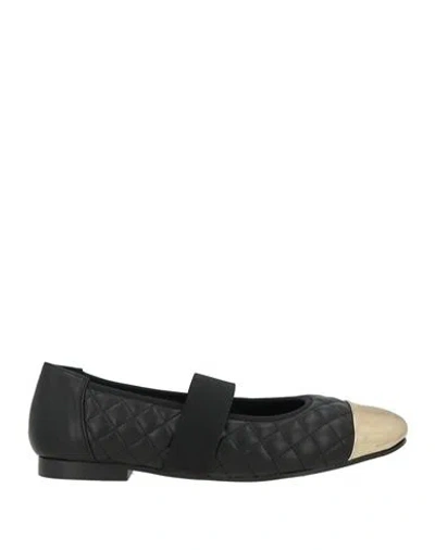 Daniele Ancarani Woman Ballet Flats Black Size 8 Leather
