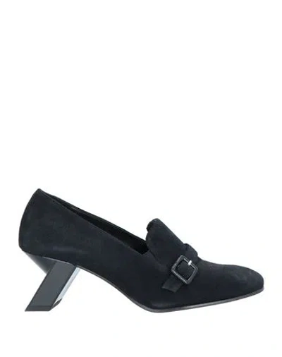 Daniele Ancarani Woman Loafers Black Size 8 Soft Leather
