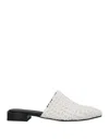 Daniele Ancarani Woman Mules & Clogs White Size 8 Textile Fibers In White