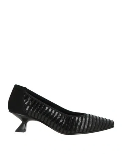 Daniele Ancarani Woman Pumps Black Size 7 Leather