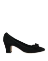 Daniele Ancarani Woman Pumps Black Size 8 Leather