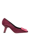 Daniele Ancarani Woman Pumps Burgundy Size 7 Soft Leather