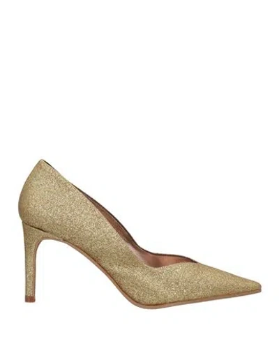 Daniele Ancarani Woman Pumps Gold Size 6 Soft Leather