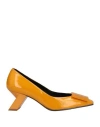 Daniele Ancarani Woman Pumps Ocher Size 8 Soft Leather In Yellow