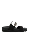 Daniele Ancarani Woman Sandals Black Size 5 Textile Fibers In Black