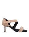 Daniele Ancarani Woman Sandals Blush Size 6 Textile Fibers In Pink