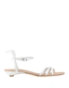 Daniele Ancarani Woman Sandals White Size 6 Leather In White