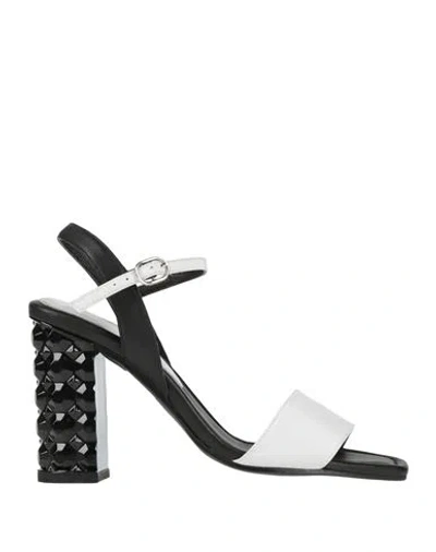 Daniele Ancarani Woman Sandals White Size 7 Leather