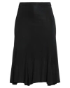 Daniele Callegari Woman Midi Skirt Black Size 16 Viscose, Elastane In Black