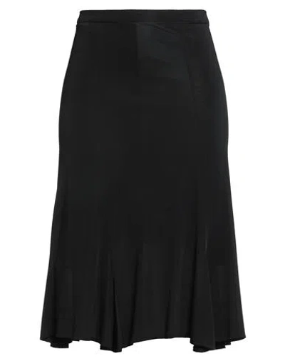 Daniele Callegari Woman Midi Skirt Black Size 16 Viscose, Elastane