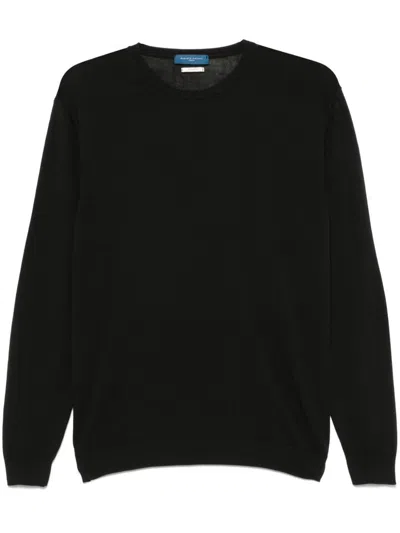 DANIELE FIESOLI BLACK CREW NECK KNITWEAR