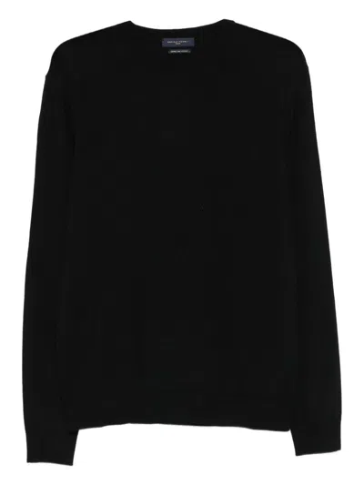 Daniele Fiesoli Black Crew Neck Wool Sweater