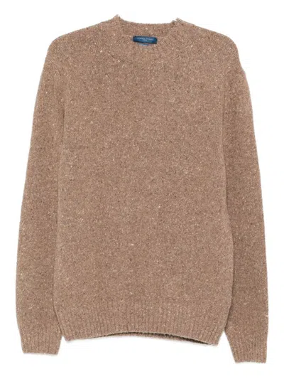 Daniele Fiesoli Brown Crew-neck Sweater