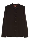 Daniele Fiesoli Buttoned Pocketed Cardigan In Brown
