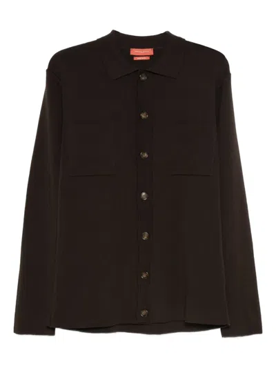 Daniele Fiesoli Buttoned Pocketed Cardigan In Brown