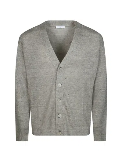 Daniele Fiesoli Buttoned V-neck Cardigan In Gray