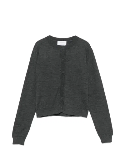 Daniele Fiesoli Button-up Crew-neck Cardigan In Gray