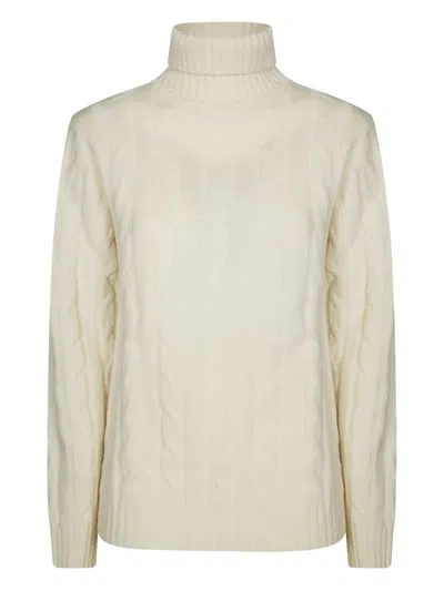 Daniele Fiesoli Cable-knit Roll-neck Sweater In Neutral