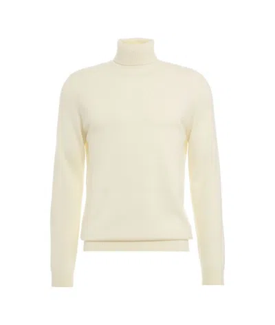 Daniele Fiesoli Neutrals Lightweight Turtleneck Sweater