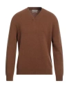 Daniele Fiesoli Cashmere Upcycled Man Sweater Camel Size M Cashmere In Beige