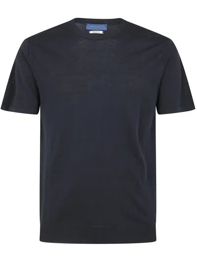 Daniele Fiesoli Man T-shirt Midnight Blue Size S Cotton, Elastane