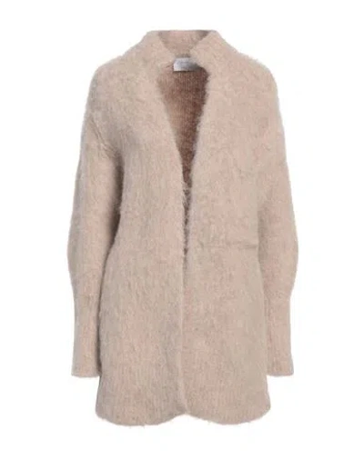 Daniele Fiesoli Collezione N_01 Woman Cardigan Beige Size M Baby Alpaca Wool, Polyamide, Elastane