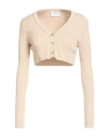Daniele Fiesoli Collezione N_01 Woman Cardigan Beige Size S Cotton In Sand