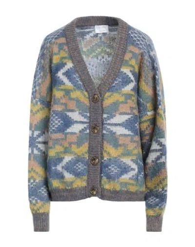 Daniele Fiesoli Collezione N_01 Woman Cardigan Blue Size S Mohair Wool, Polyamide, Merino Wool
