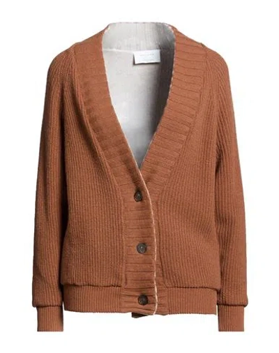 Daniele Fiesoli Collezione N_01 Woman Cardigan Brown Size S Wool, Cashmere