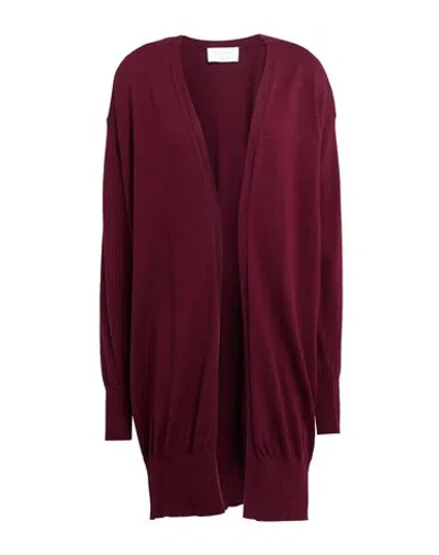 Daniele Fiesoli Collezione N_01 Woman Cardigan Burgundy Size S Merino Wool In Red
