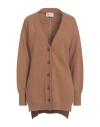Daniele Fiesoli Collezione N_01 Woman Cardigan Camel Size S Merino Wool, Cashmere