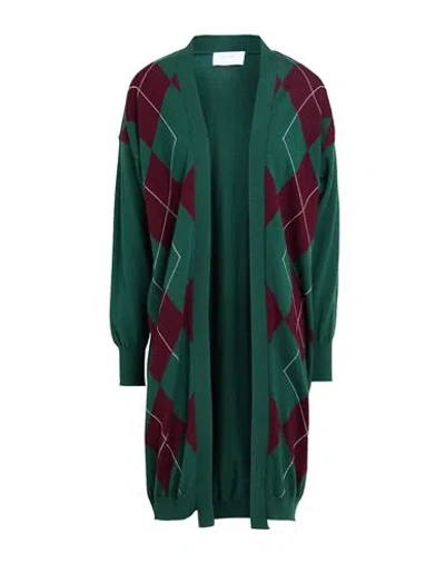 Daniele Fiesoli Collezione N_01 Woman Cardigan Dark Green Size S Merino Wool