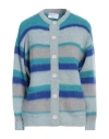Daniele Fiesoli Collezione N_01 Woman Cardigan Grey Size S Wool, Polyamide, Elastane