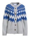 Daniele Fiesoli Collezione N_01 Woman Cardigan Light Grey Size S Merino Wool, Polyamide, Cashmere
