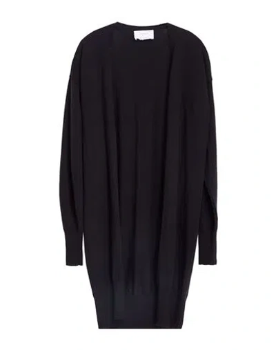 Daniele Fiesoli Collezione N_01 Woman Cardigan Navy Size Xs Merino Wool In Black