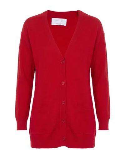 Daniele Fiesoli Collezione N_01 Woman Cardigan Red Size S Merino Wool, Cashmere