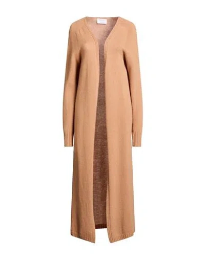 Daniele Fiesoli Collezione N_01 Woman Cardigan Sand Size S Merino Wool, Cashmere In Brown