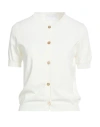 Daniele Fiesoli Collezione N_01 Woman Cardigan White Size L Viscose, Polyamide
