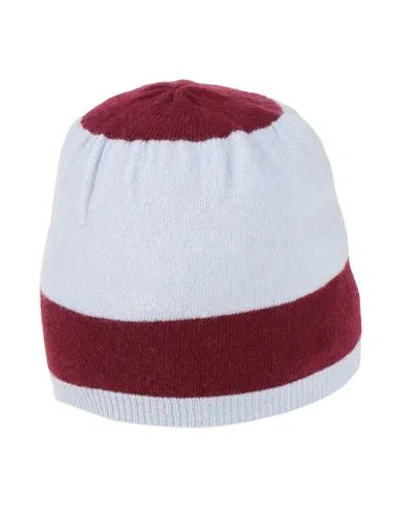 Daniele Fiesoli Collezione N_01 Woman Hat Sky Blue Size Onesize Wool, Cashmere In Red